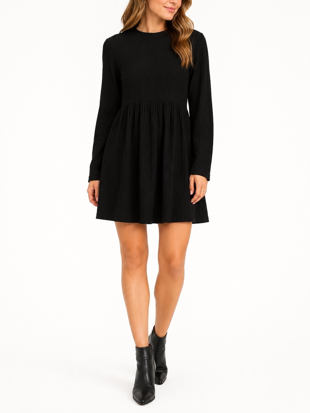 SO Size Large New With Tags Black Long-Sleeve Dress